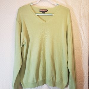 Men's Green Vineyard Vines V-Neck Sweater